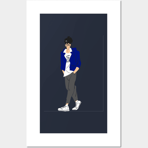Cool boy with glasses Wall Art by Right-Fit27